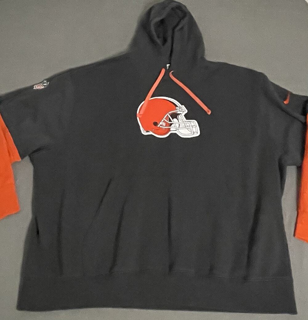 Nike Cleveland Browns Team Issued Hoodie 2XL - Coach Bill Musgrave NFL Sideline